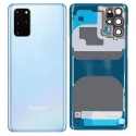 CACHE-S20PLUSBLEU - Cache batterie vitre arrière origine Samsung Galaxy S20 Plus coloris bleu ciel