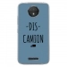 TPU0MOTOCPLUSDISCAMIONBLEU - Coque souple pour Motorola Moto C Plus avec impression Motifs Dis Camion bleu