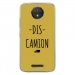 TPU0MOTOCPLUSDISCAMIONOR - Coque souple pour Motorola Moto C Plus avec impression Motifs Dis Camion or