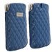 AVENYNPOUCH_BLEUXXL - Housse Luxe Krusell Avenyn Pouch en cuir synthétique bleuTaille XXL