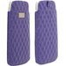 AVENYN_PURPLELONG - Housse Luxe Krusell Avenyn Pouch en cuir synthétique Violet iPhone 5
