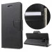 BRAVO-S6EDGENOIR - Etui Galaxy-S6 Edge Mercury Bravo logements carte fonction stand coloris noir