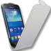 CARBOBLANCG3500 - Etui Carbone blanc à rabat vertical Galaxy Core Plus G3500