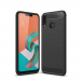 CARBOBRUSH-ZE620KL - Coque souple Zenfone 5/5z antichoc coloris noir aspect carbone et métal brossé