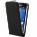 CARBONOIRCORE4G - Etui à rabat vertical Galaxy Galaxy Core 4G Aspect Carbone Noir