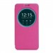CIRCLEVIEWZENFONE255FUSHIA - Etui à rabat latéral avec cercle de visualisation pour Asus Zenfone 2 5.5 coloris fushia