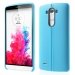 COUTURELGG3BLEU - Coque souple bleu aspect grainé avec coutures apparentes pour LG G3
