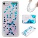 COVIPOD6-LIQUIDBLEU - Coque souple iPod Touch 5 et 6 avec liquide strass et paillettes coloris bleu