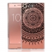 COVXZPREM-MANDALANOIR - Coque souple Xperia XZ-Premium transparente motif mandala noir