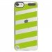 CRYSTOUCH5BANDESVERTES - Coque rigide transparente pour Apple iPod Touch 5 avec impression Motifs bandes vertes