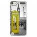 CRYSTOUCH5CABINEUKJAUNE - Coque rigide transparente pour Apple iPod Touch 5 avec impression Motifs cabine téléphonique UK ja
