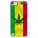 CRYSTOUCH5RASTA - Coque rigide transparente pour Apple iPod Touch 5 avec impression Motifs rasta