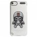 CRYSTOUCH5SKULLCASQUE - Coque rigide transparente pour Apple iPod Touch 5 avec impression Motifs tête de mort avec un casqu