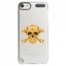 CRYSTOUCH5SKULLOR - Coque rigide transparente pour Apple iPod Touch 5 avec impression Motifs tête de mort aspect or
