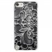CRYSTOUCH6ARABESQUENOIR - Coque rigide transparente pour Apple iPod Touch 6G avec impression Motifs arabesque noir