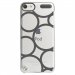 CRYSTOUCH6RONDSGRIS - Coque rigide transparente pour Apple iPod Touch 6G avec impression Motifs ronds gris