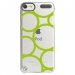 CRYSTOUCH6RONDSVERTS - Coque rigide transparente pour Apple iPod Touch 6G avec impression Motifs ronds verts