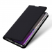 DUX-FOLIOS10NOIR - Etui Galaxy S10 noir fin avec rabat latéral aimant invisible et coque souple