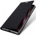 DUX-FOLIOXPERIA10II - Etui Xperia-10 II coloris noir fin avec rabat latéral aimant invisible et coque souple