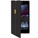 FEFOCFLBKZ1BL - FEFOCFLBKZ1BL Etui Ferrari série Formula One noir carbone rabat latéral Sony Xperia Z1