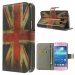 FOLIOUKVINTG3500 - Etui Slim Folio View articulé avec motif UK Vintage Galaxy Core Plus G3500