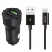 FPCAC20W-USBC - Puissant chargeur voiture PowerDelivery USB-C et USB-A de 20W et câble USB-C