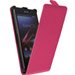 GTSLIMFUSHIAXPZ1 - Etui Slim à rabat Fushia Xperia Z1 avec Film protecteur écran