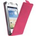 GTSLIMROSEL5 - Etui Slim à rabat rose Optimus L5 LG avec Film Protecteur Ecran