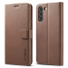 LCIMEE-S21FEMARRON - Etui Galaxy-S21FE LC-IMEEKE haut de gamme marron logements carte fonction stand