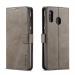 LCIMEEKE-A20GRIS - Etui Galaxy A20/A30 LC-IMEEKE haut de gamme gris logements carte fonction stand