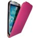 LUXYS4-ROSE - Etui Slim Luxy en cuir véritable rose Samsung Galaxy S4 i9500