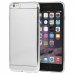 MOXSOFTBRUSHSILVIP655 - Coque souple Moxie pour iPhone 6s Plus contour silver et dos transparent