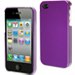 MUBKC0304_IP4MAUVE - Coque Muvit Glossy mauve pour iPhone 4S et 4 et film écran