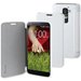 MUEAF0032-BLANCG2 - Etui easy Folio blanc avec rabat latéral LG G2