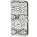 REPLAYSERPENIP5S - Etui folio à rabat latéral Replay peau de serpent noir et blanc pour iPhone 5s