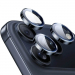 RINGLENS-IP17PROBLEU - Vitre protection appareil photo iPhone 17 Pro / 17 Pro Max verre avec anneau aluminium bleu