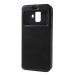 ROARVIEW-A62018NOIR - Etui Galaxy A6-2018 noir rabat latéral avec fenêtre