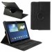 ROTATEP600NOIR - Etui aspect cuir noir support rotatif pour Samsung Galaxy Note 10-1 2014