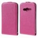 SLIMGRAINXCOVER3ROSE - Etui Slim rose à rabat vertical pour Samsung Galaxy X-Cover 3 Sm-G388F