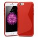 SLINEIP655PLEINROUGE - Coque souple S-Line iPhone 6 Plus 5,5 pouces coloris rouge