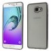 SOFTBRUSHA72016DARK - Coque souple pour Galaxy A7-2016 avec contour gris foncé dos transparent