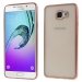SOFTBRUSHA72016ROSE - Coque souple pour Galaxy A7-2016 avec contour rose gold dos transparent