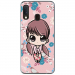 TPU0A20EPETITEFILLE - Coque souple pour Samsung Galaxy A20e avec impression Motifs petite fille manga