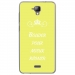 TPU0ALTICES40BOUDERJAUNE - Coque souple pour Altice S40 avec impression Motifs Bouder pour mieux Régner jaune