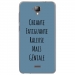 TPU0ALTICES40GENIALEBLEU - Coque souple pour Altice S40 avec impression Motifs Chiante mais Géniale bleu