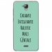 TPU0ALTICES40GENIALETURQUOISE - Coque souple pour Altice S40 avec impression Motifs Chiante mais Géniale turquoise