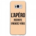 TPU0GALS8APEROBEIGE - Coque souple pour Samsung Galaxy S8 avec impression Motifs l'apéro recrute beige