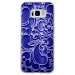 TPU0GALS8ARABESQUEBLEU - Coque souple pour Samsung Galaxy S8 avec impression Motifs arabesque bleu