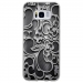 TPU0GALS8ARABESQUENOIR - Coque souple pour Samsung Galaxy S8 avec impression Motifs arabesque noir