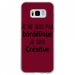 TPU0GALS8BORDELIQUEBORDEA - Coque souple pour Samsung Galaxy S8 avec impression Motifs Je ne suis pas bordélique bordeau